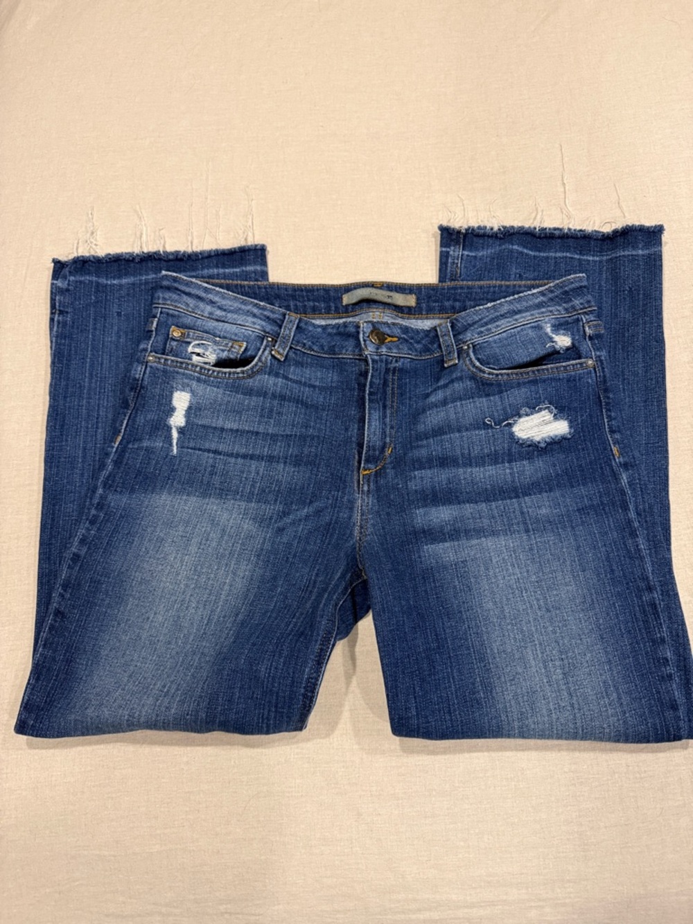 Joe's Jeans Women’s Jeans- The Olivia Mid Rise Cropped Flare Blue Denim size 31